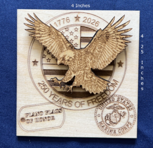 250 Years of Freedom/PFOH flying eagle
